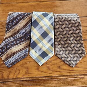 Set of 3 men's silk ties by Stafford